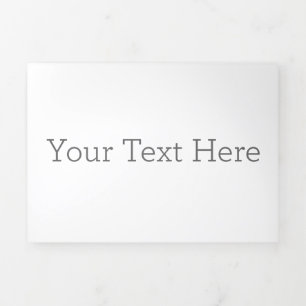Create Your Own 5" x 7" Horizontal Trifold Card
