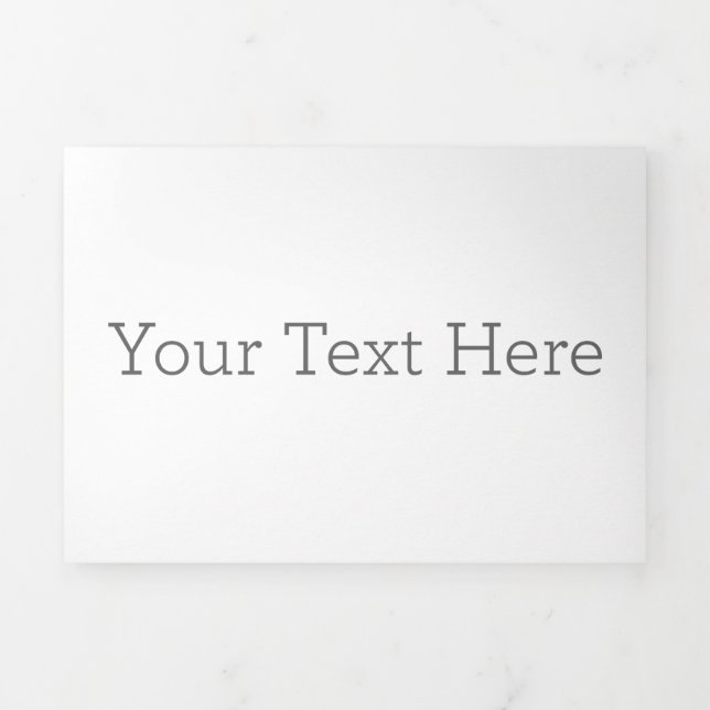 12.7 cm x 17.8 cm Trifold Letter Fold Program (Cover)