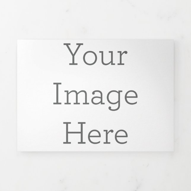 12.7 cm x 17.8 cm Trifold Letter Fold Program (Cover)