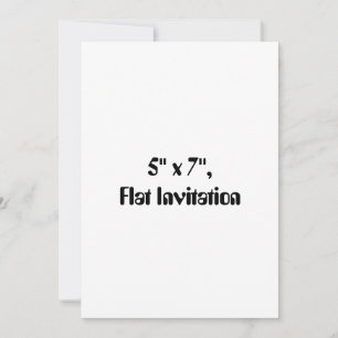 Create Your Own  5" x 7" Invitation