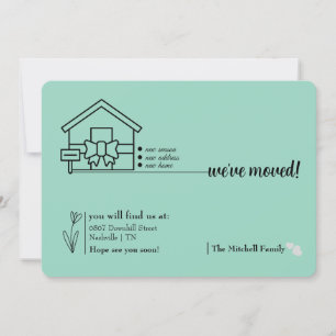 Create Your own 5" x 7" Moved Announcement Card