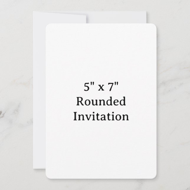 Create Your Own 5" x 7" Rounded Invitation (Front)