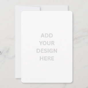 Create Your Own 5" x 7" Rounded Invitation