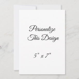 Create your own 5" x 7" Squared, Envelopes: White, Invitation
