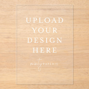 Create Your Own, 5x7 Acrylic Invitations