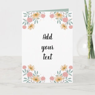 Create Your Own 5x7 Folded Greeting Card