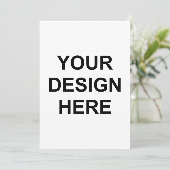 create your own 5x7 invitationfront back  invitation (Standing Front)