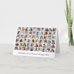 Create Your Own 60 Photo Collage Add Your Greeting Card
