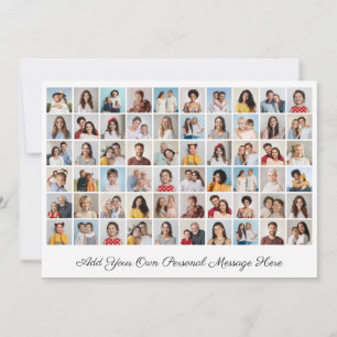 Create Your Own 60 Photo Collage Add Your Greeting Card