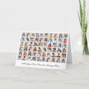 Create Your Own 60 Photo Collage Add Your Greeting Card
