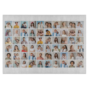 Create Your Own 60 Photo Collage Cutting Board