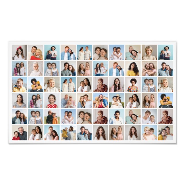 Create Your Own 60 Photo Collage Photo Enlargement (Front)