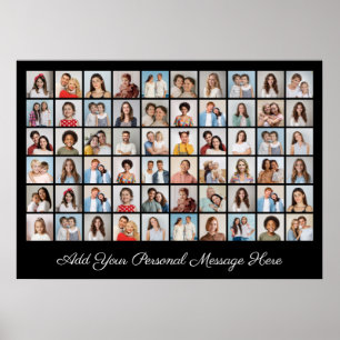 Create Your Own 60 Photo Collage Poster