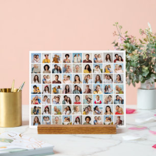 Create Your Own 63 Photo Collage Acrylic Sign
