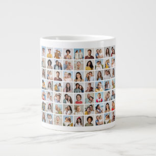 Create Your Own 63 Photo Collage Large Coffee Mug