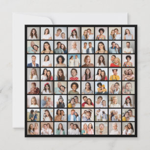 Create Your Own 64 Photo Collage Card