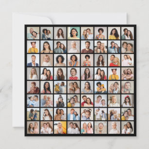 Create Your Own 64 Photo Collage Card