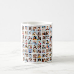 Create Your Own 64 Photo Collage Coffee Mug