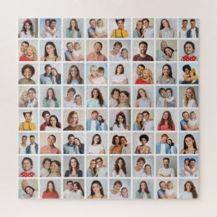 Create Your Own 64 Photo Collage Jigsaw Puzzle