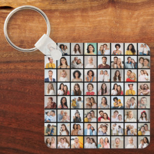 Create Your Own 64 Photo Collage Keychain