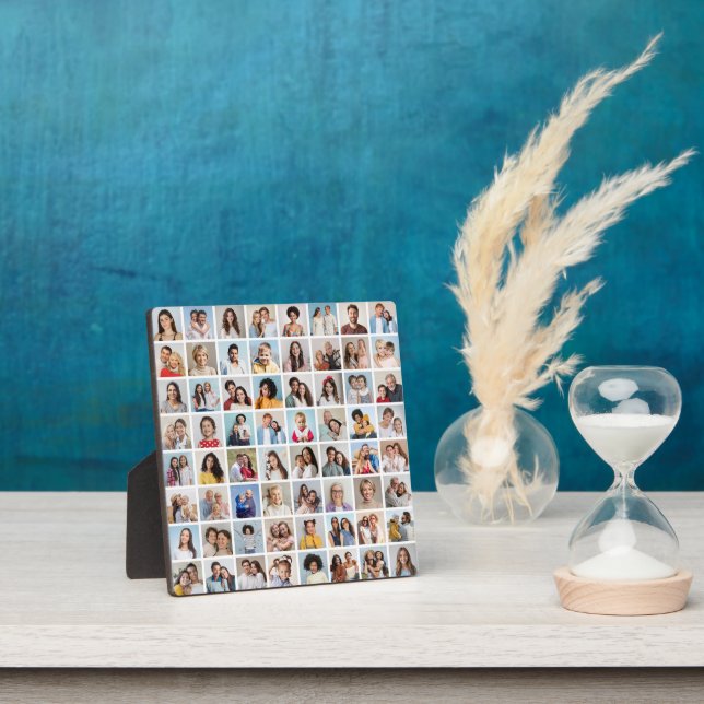 Create Your Own 64 Photo Collage Plaque (Insitu)