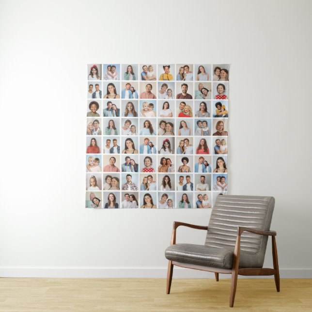 Create Your Own 64 Photo Collage Tapestry (In Situ)