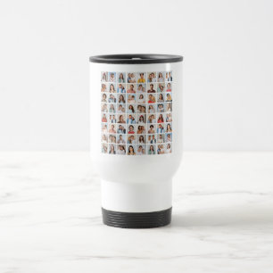 Create Your Own 64 Photo Collage Travel Mug