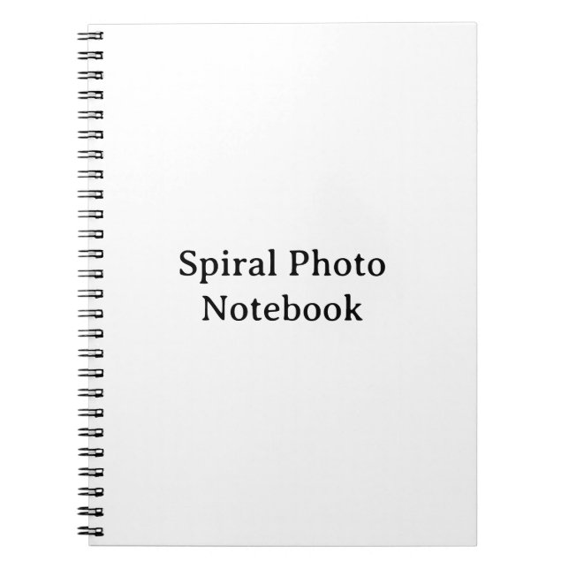 Create Your Own 6.5" x 8.75" Classic Spiral Photo Notebook (Front)