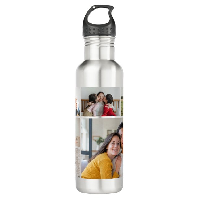 Create Your Own 6 Photo Collage 710 Ml Water Bottle (Front)