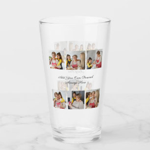 Create Your Own 6 Photo Collage Add Your Greeting Glass