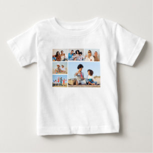 Create Your Own 6 Photo Collage Baby T-Shirt