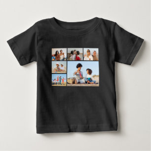 Create Your Own 6 Photo Collage  Baby T-Shirt