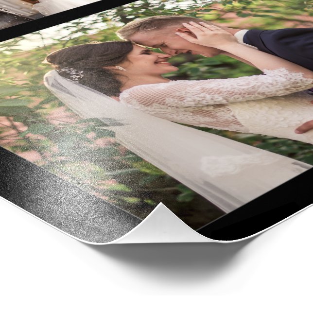 Create Your Own 6 Photo Collage Black (Corner)