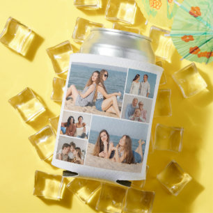 Create Your Own 6 Photo Collage Can Cooler