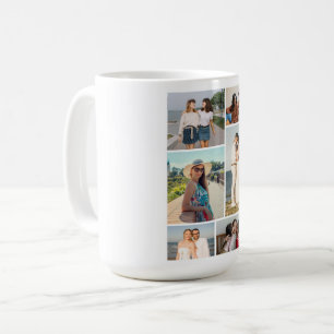 Create Your Own 6 Photo Collage Coffee Mug