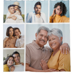 Create Your Own 6 Photo Collage Editable Colour