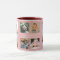 Create Your Own 6 Photo Collage Family Name Pink