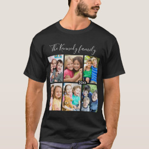 Create Your Own 6 Photo Collage Family Vacation T-Shirt
