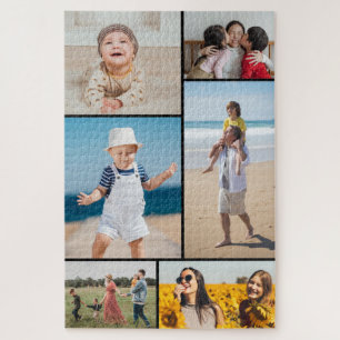 Create Your Own 6 Photo Collage Jigsaw Puzzle