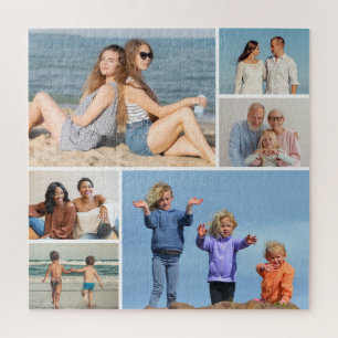 Create Your Own 6 Photo Collage Jigsaw Puzzle