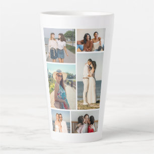 Create Your Own 6 Photo Collage Latte Mug
