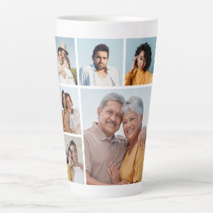 Create Your Own 6 Photo Collage Latte Mug