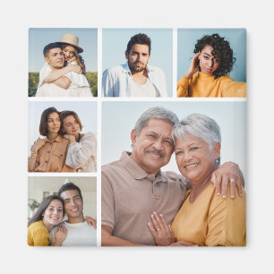 Create Your Own 6 Photo Collage  Magnet