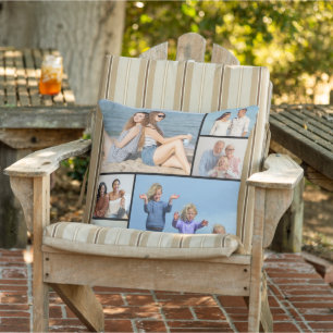 Create Your Own 6 Photo Collage Outdoor Pillow