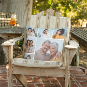 Create Your Own 6 Photo Collage  Outdoor Pillow