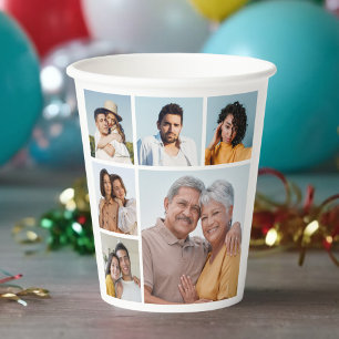 Create Your Own 6 Photo Collage Paper Cups