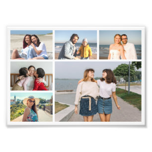 Create Your Own 6 Photo Collage Photo Enlargement Print