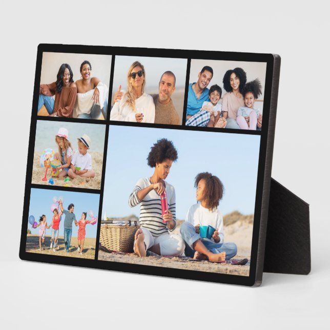 Create Your Own 6 Photo Collage Plaque (Side)