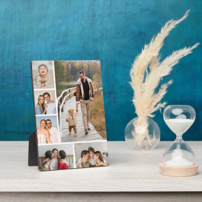 Create Your Own 6 Photo Collage Plaque (Side)