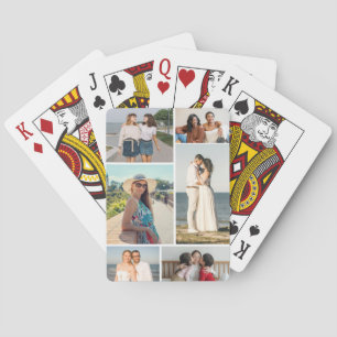 Create Your Own 6 Photo Collage Playing Cards
